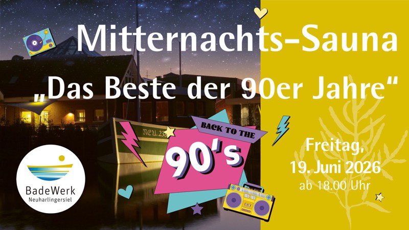 Mitternachts-Sauna im BadeWerk Neuharlingersiel